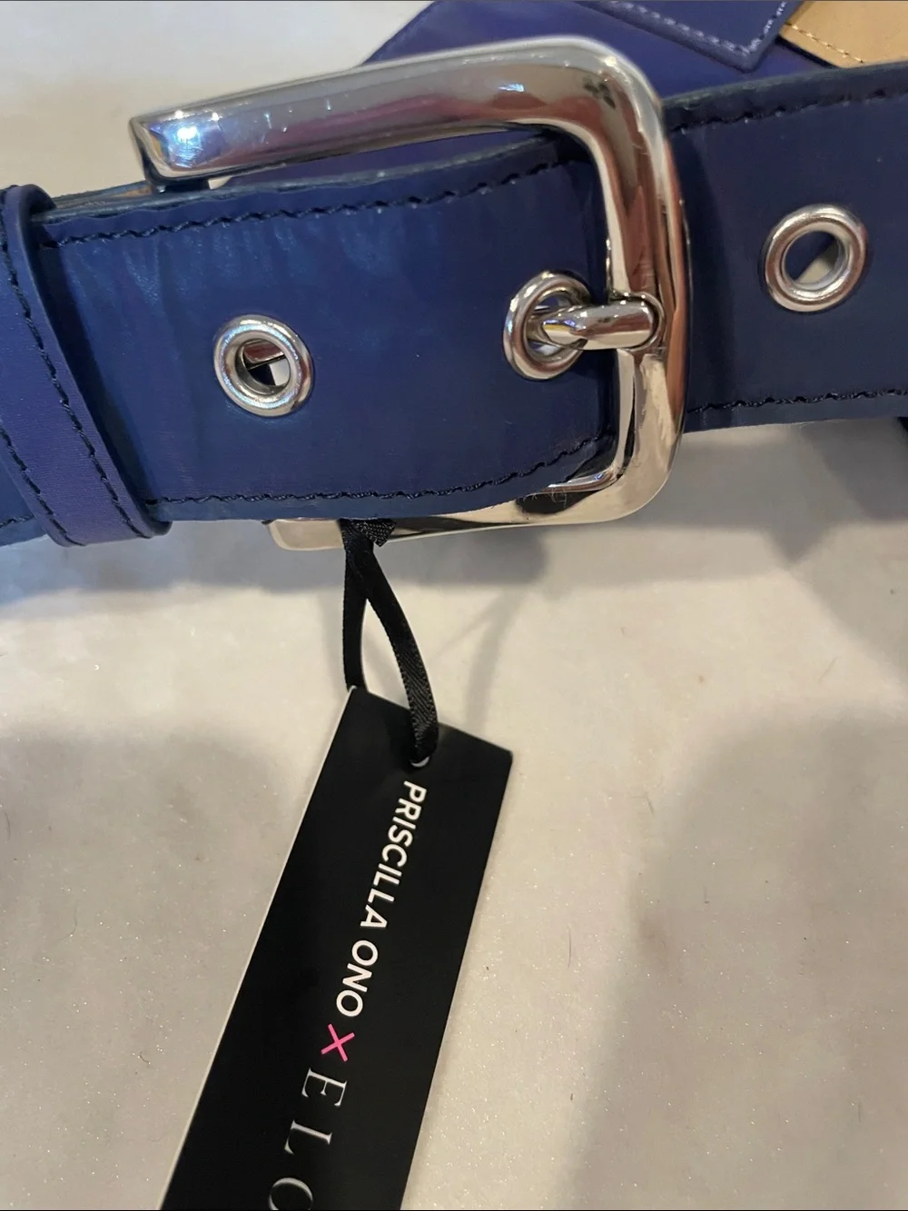 NWT Eloquii X Priscilla Ono Blue Belt W/ Utility Pouches